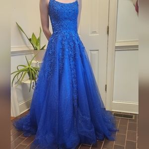 Blue Prom dress